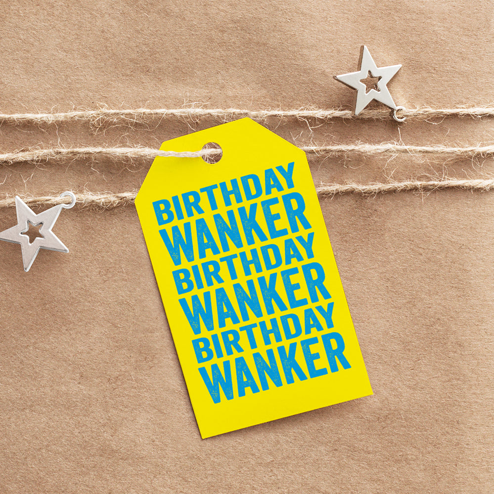 Birthday Wanker Gift Tag #1 image